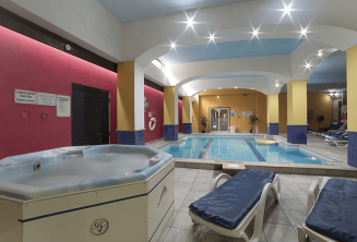 The indoor pool at our junior school residence