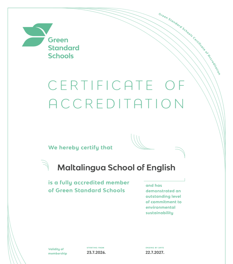Accréditation Green Standards School 2026/27