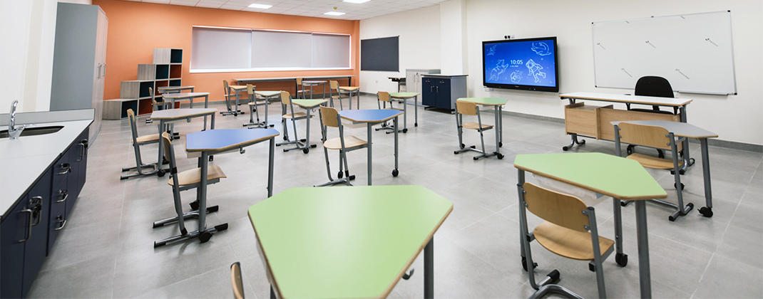 Salles de classe confortables et climatisées