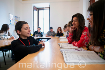Air-conditioned classroom in a language school in Malta