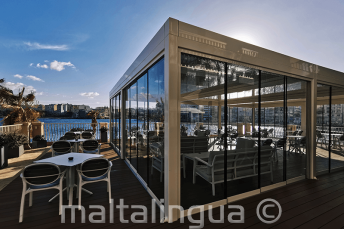 Vue de la baie de Spinola depuis l'hotel Juliani