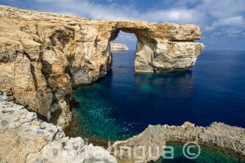 Vue de l'Azure Window à Gozo