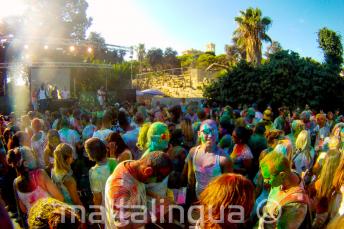 Soirée couleur Holi à Malte