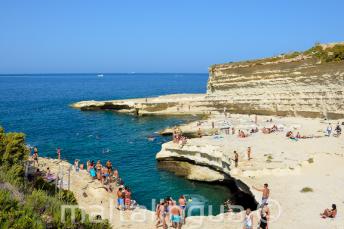 Vue de St Peters Pool, Malte