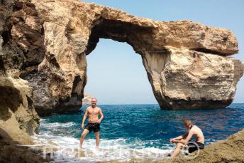 Excursion de notre école de langue à l'Azure Window