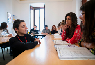 Air-conditioned classroom in a language school in Malta
