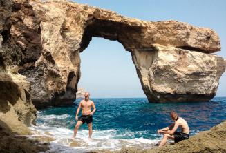 Excursion de notre école de langue à l'Azure Window